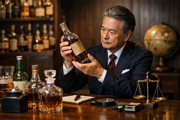 お酒専門の鑑定士が査定